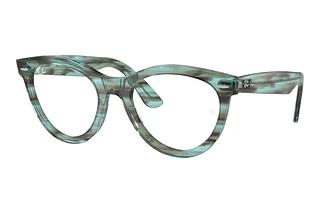 Ray-Ban RX2241V 8362 Striped Transparent Green