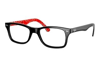 Ray-Ban RX5228 2479 Black On Red