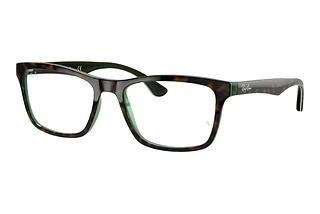 Ray-Ban RX5279 5974 Havana On Transparent Green