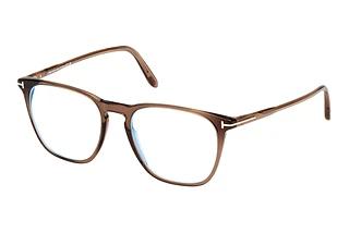 Tom Ford FT5937-B 048 Hellbraun /Einfarbig