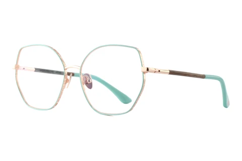 Lunettes de vue Wood Fellas ATLAS (11110 curled/green/rose gold)