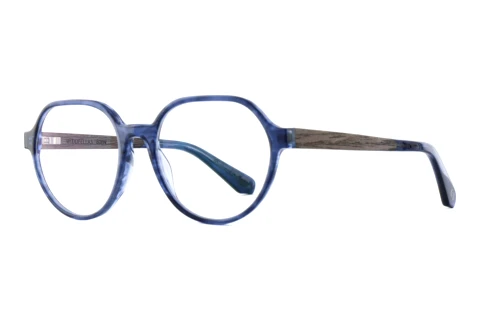 Lunettes de vue Wood Fellas EDEN (11113 black oak/blue)