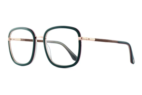 Lunettes de vue Wood Fellas SERENO (11129 macassar/green/rose gold)