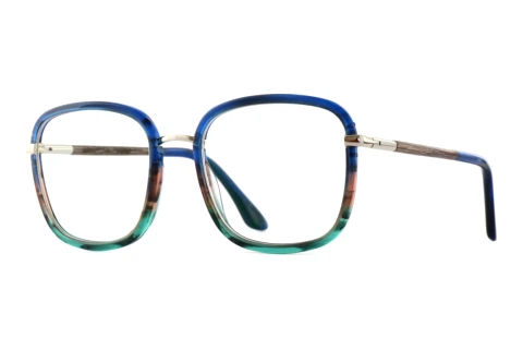 Lunettes de vue Wood Fellas SERENO (11129 walnut/blue/gold)