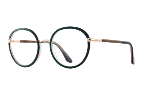 Lunettes de vue Wood Fellas OSTRO (11130 macassar/green/rose gold)