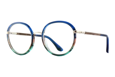 Lunettes de vue Wood Fellas OSTRO (11130 walnut/blue/gold)