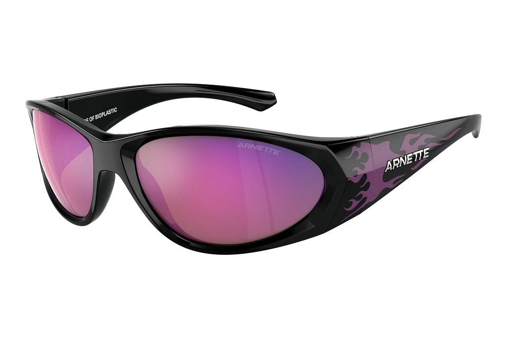 Arnette   AN4342 29484X Grey Mirror VioletBlack/Violet Flames