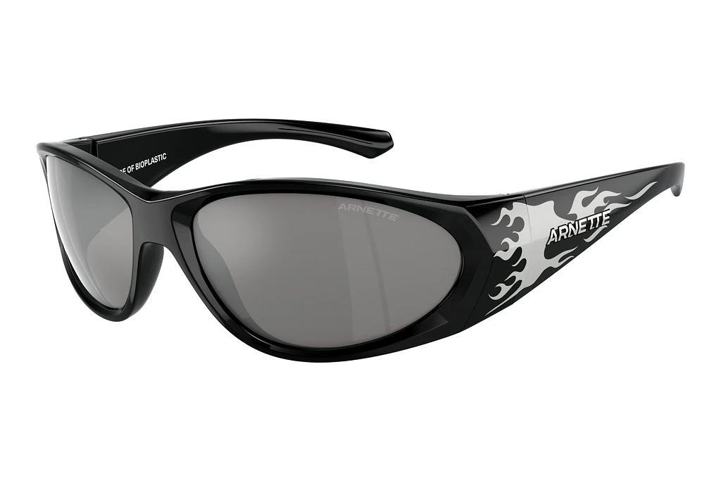 Arnette   AN4342 29606G Light Grey Mirror Silver 80Black/Silver Flames