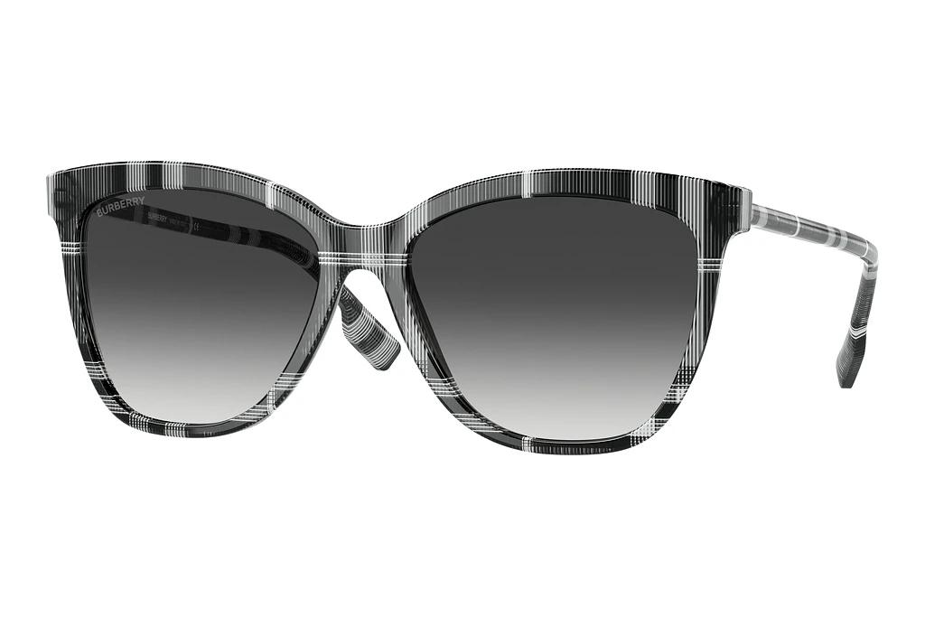 Burberry   BE4308 40048G Gradient GreyCheck White/Black