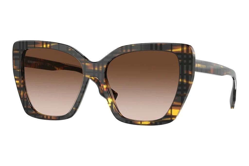 Burberry   BE4366 398113 Brown GradientTop Check/Striped Brown