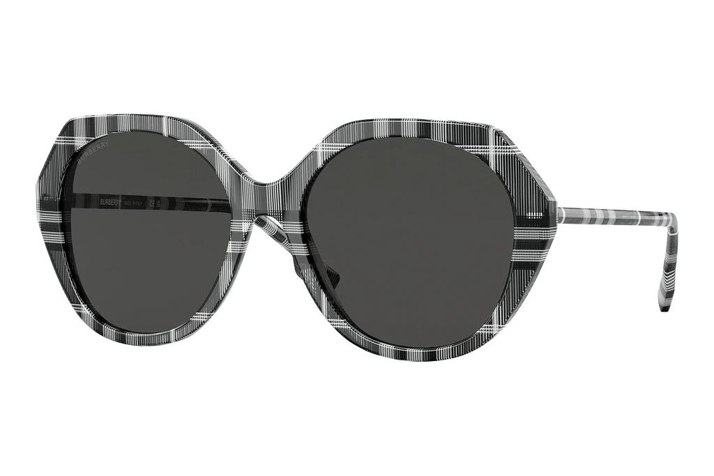 Burberry   BE4375 400487 Dark GreyCheck White/Black