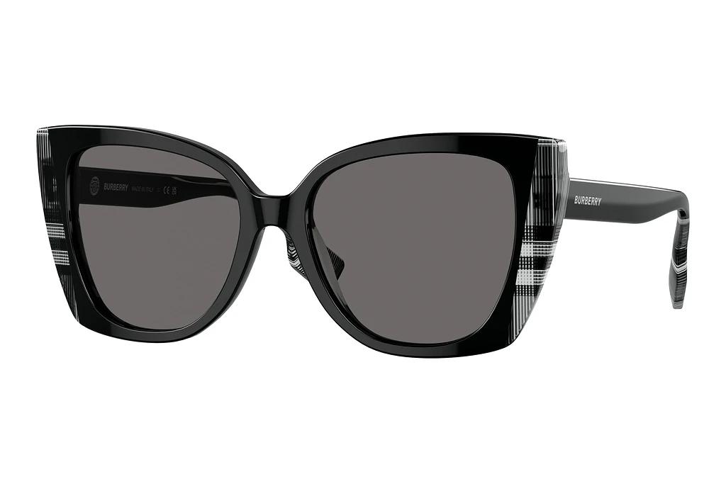 Burberry   BE4393 405181 Dark Grey PolarizedBlack/Check White Black
