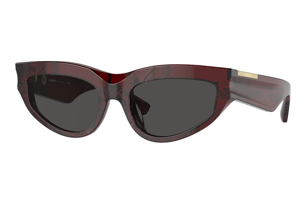 Burberry   BE4425U 411587 Dark GreyCheck Red