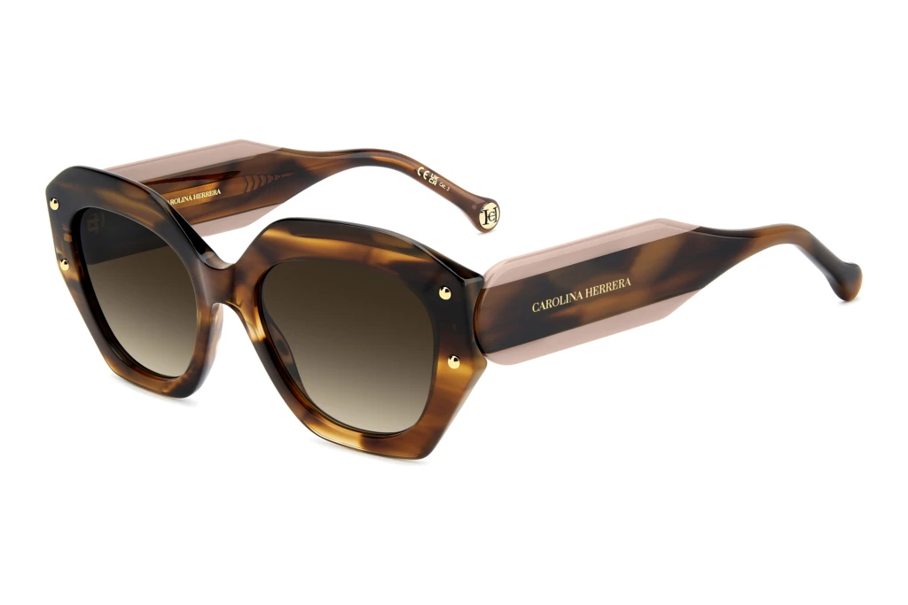 Carolina Herrera   HER 0365/S EX4/HA BROWN SHADEDBROWN HORN