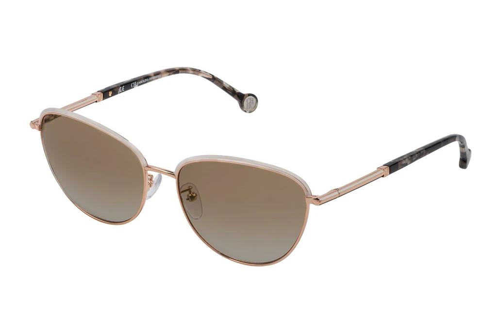 Carolina Herrera   SHE161 02AM Brown GradientORO RAMATO LUCIDO C/PARTI COLORATE