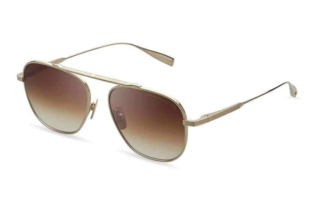 DITA   DTS-409 01A DARK BROWN TO CLEAR GRADIENTWHITE GOLD