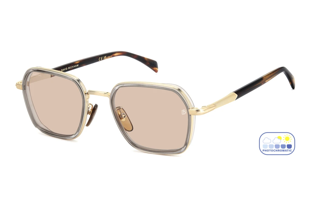 David Beckham   DB 1194/G/S 2F7/3O NUDE PHOTOCROMATICGOLD GREY