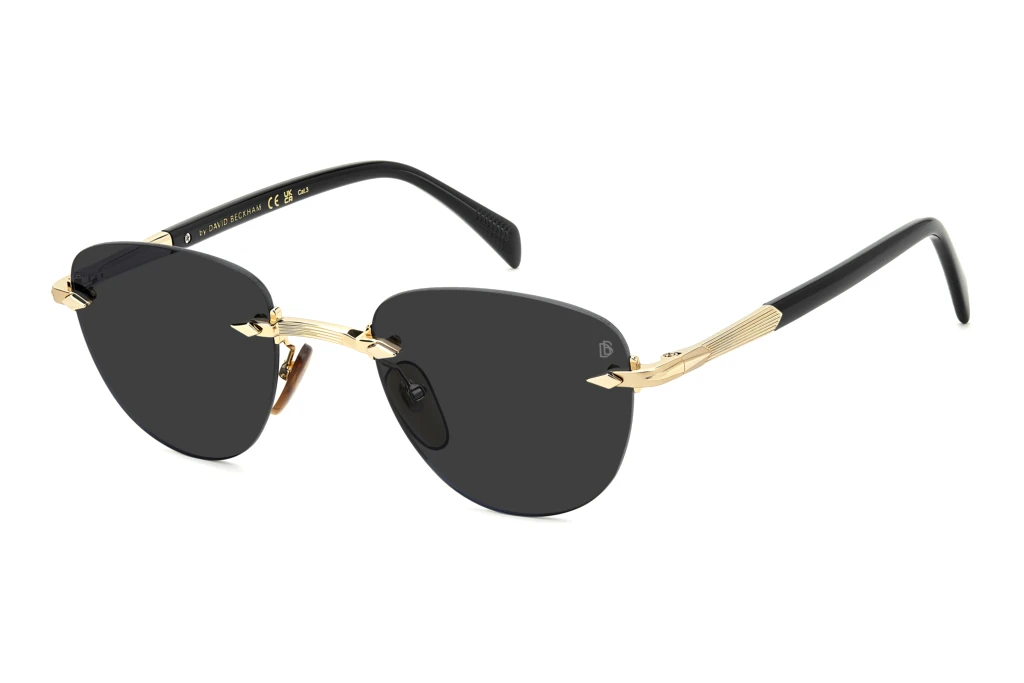 David Beckham   DB 1224/S RHL/IR GREYGOLD BLACK 2