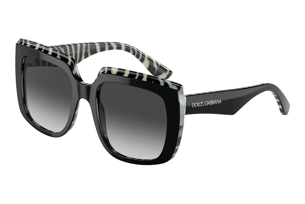 Dolce & Gabbana   DG4414 33728G Grey GradientTop Black On Zebra