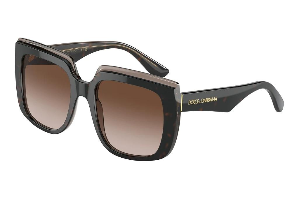 Dolce & Gabbana   DG4414 502/13 Gradient BrownHavana On Transparent Brown