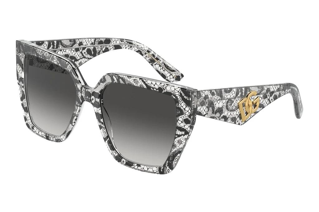 Dolce & Gabbana   DG4438 32878G Grey GradientBlack Lace