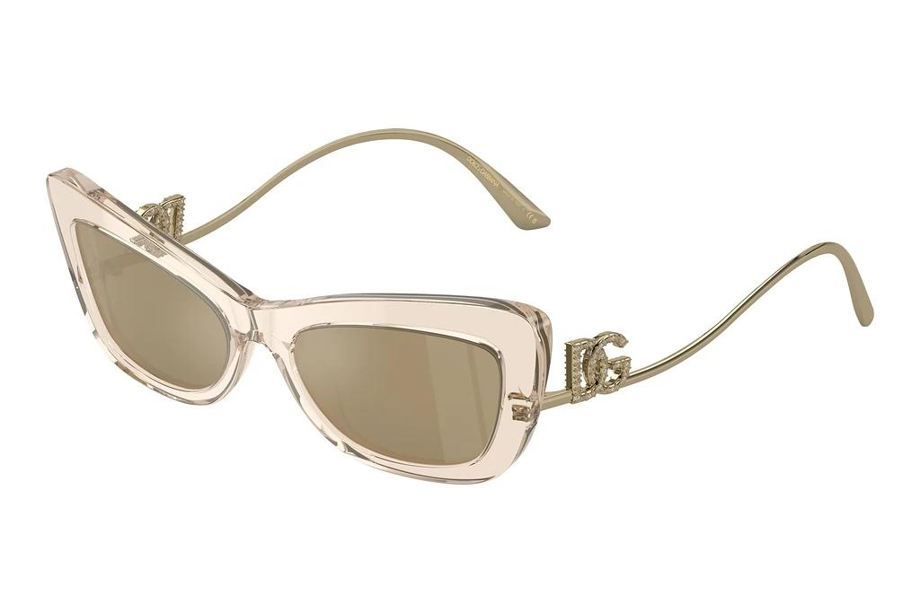 Dolce & Gabbana   DG4467B 343203 Clear Mirror Real Yellow GoldTransparent Camel