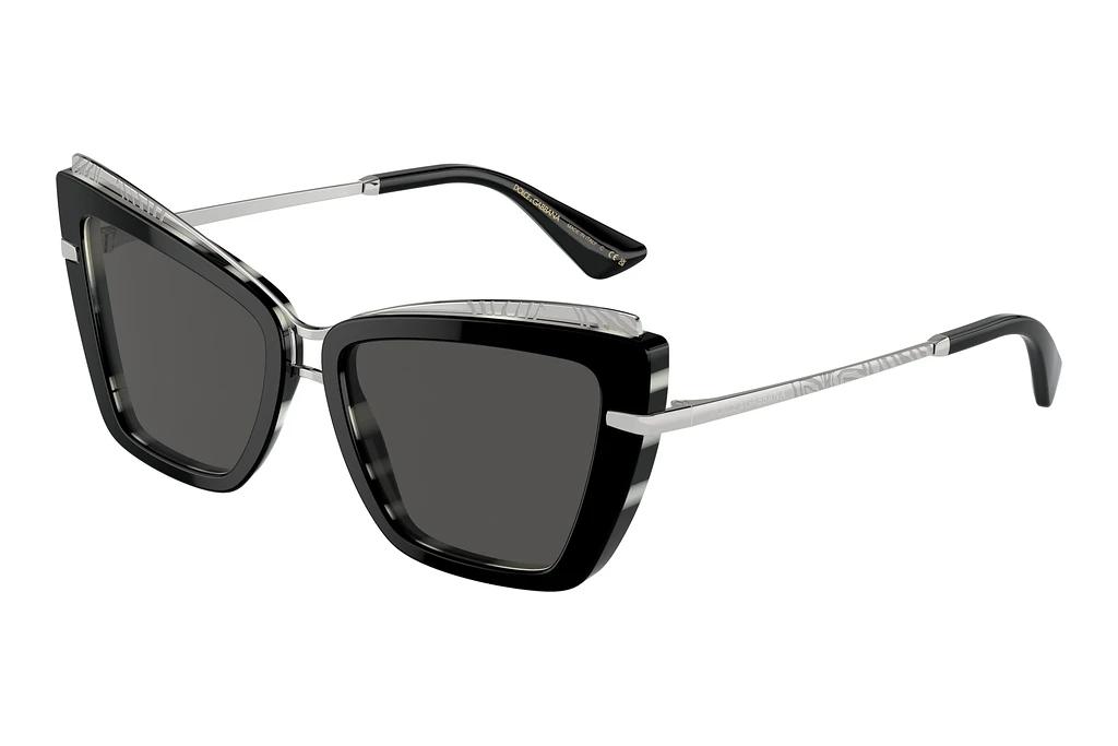 Dolce & Gabbana   DG4472 337287 Dark GreyBlack On Zebra