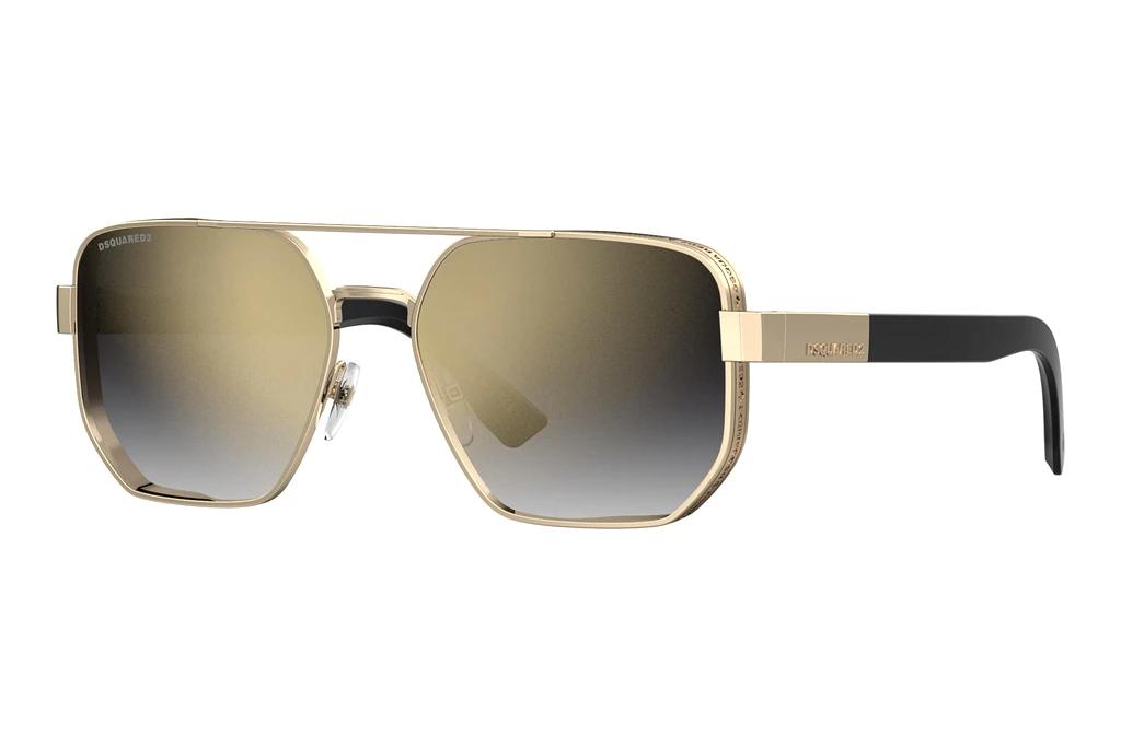 Dsquared2   D2 0083/S RHL/FQ GREY SHADED GOLD MIRRORGOLD