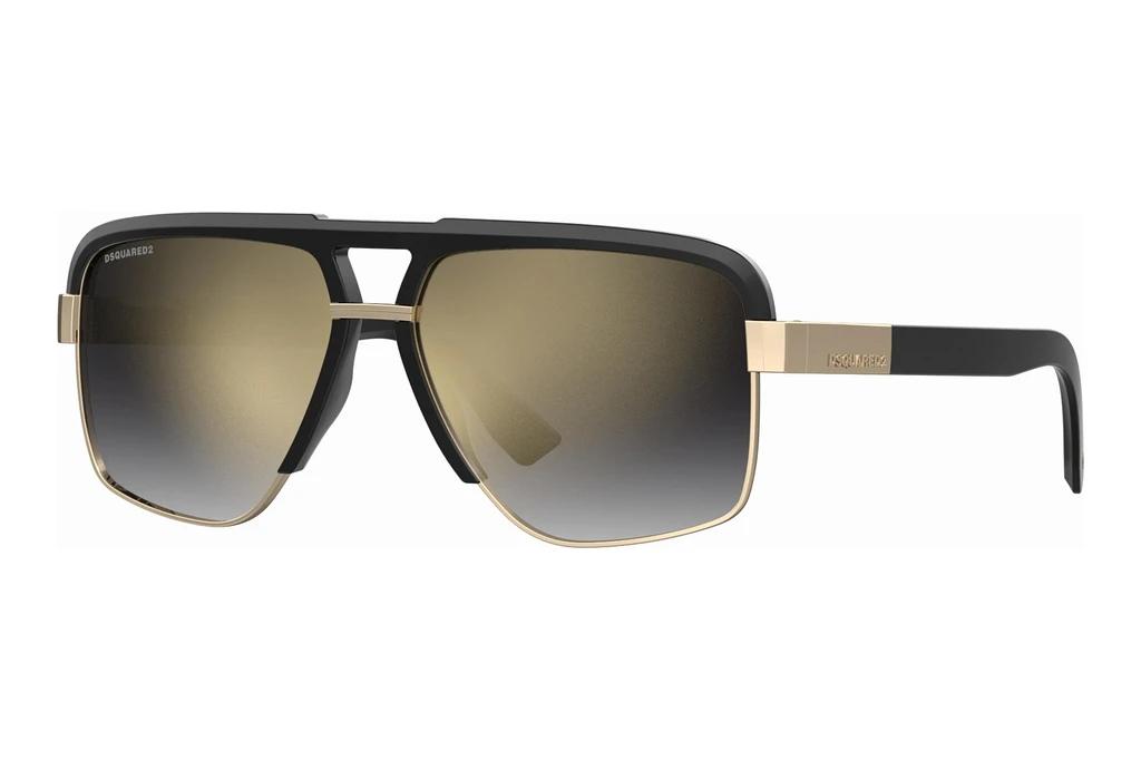 Dsquared2   D2 0084/S 2M2/FQ GREY SHADED GOLD MIRRORSCHWARZ