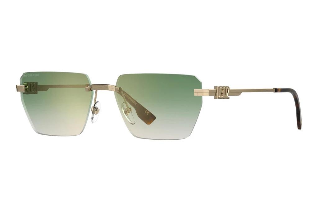 Dsquared2   D2 0102/S PEF/D6 GREEN SHADED GOLD MIRROR ANTIREFEXGOLD