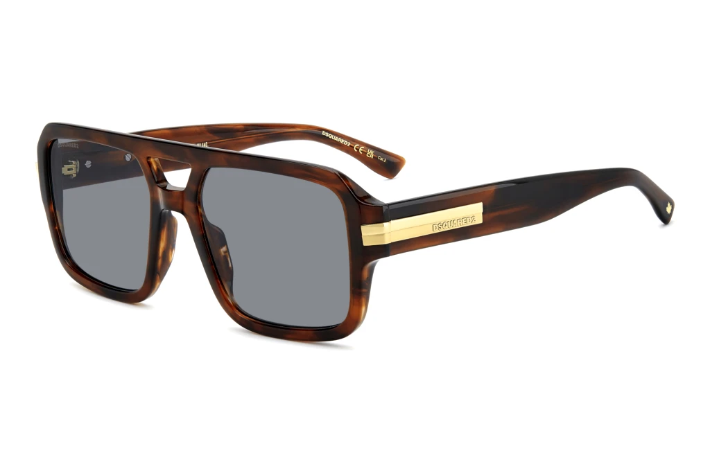 Dsquared2   D2 0197/S EX4/IR GREYBROWN HORN