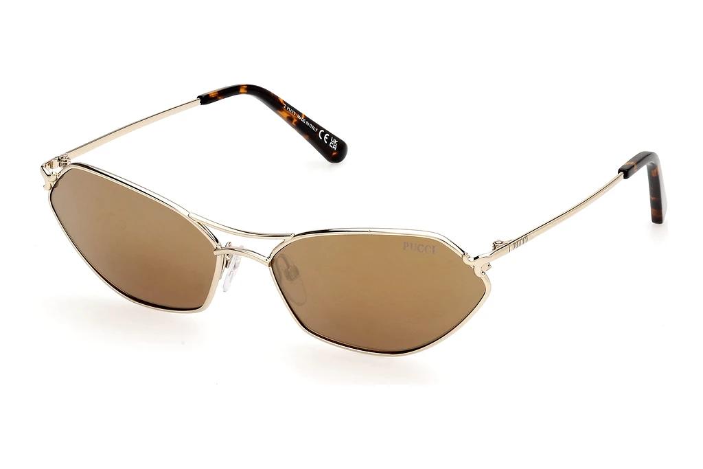 Emilio Pucci   EP0224 32G braun verspiegeltGlänzend Blassgold