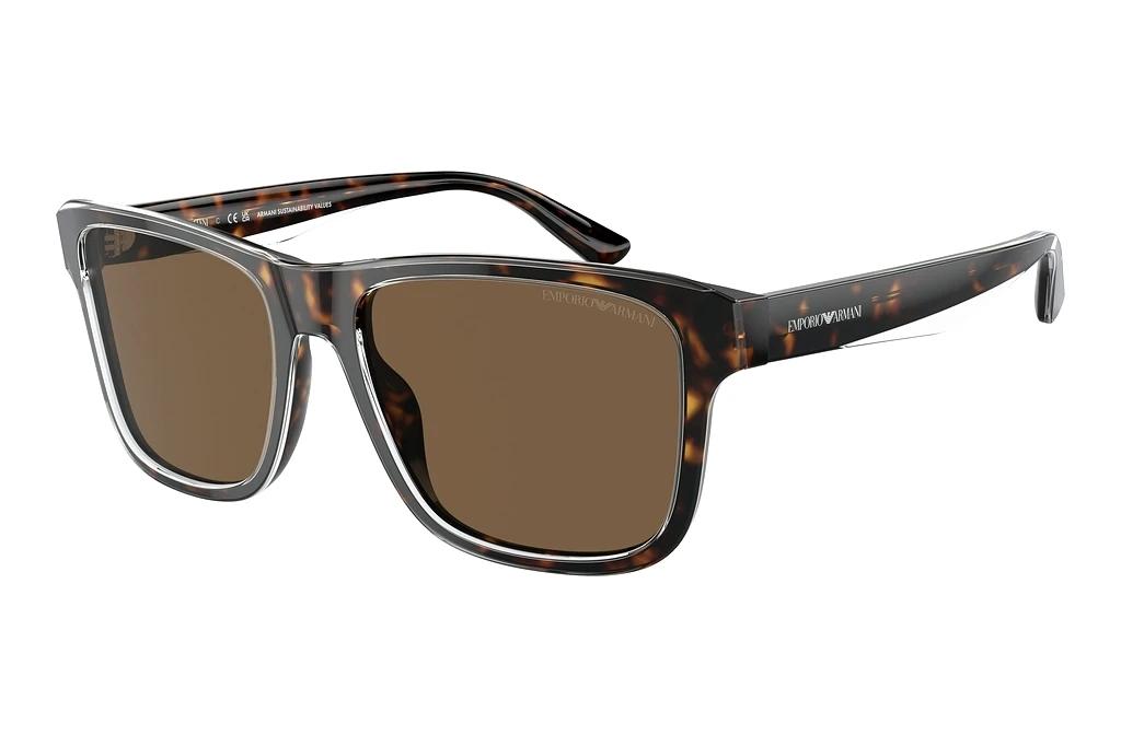 Emporio Armani   EA4208 605273 Dark BrownShiny Havana/Top Crystal