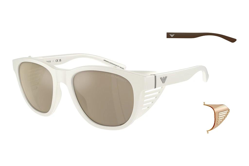 Emporio Armani   EA4216U 53445A Light Brown Mirror GoldMatte White
