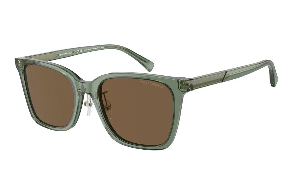 Emporio Armani   EA4226D 536273 Dark BrownShiny Transparent Green
