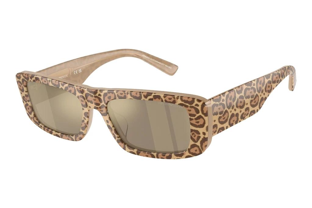 Emporio Armani   EA4229U 61195A Light Brown Mirror GoldLeopard