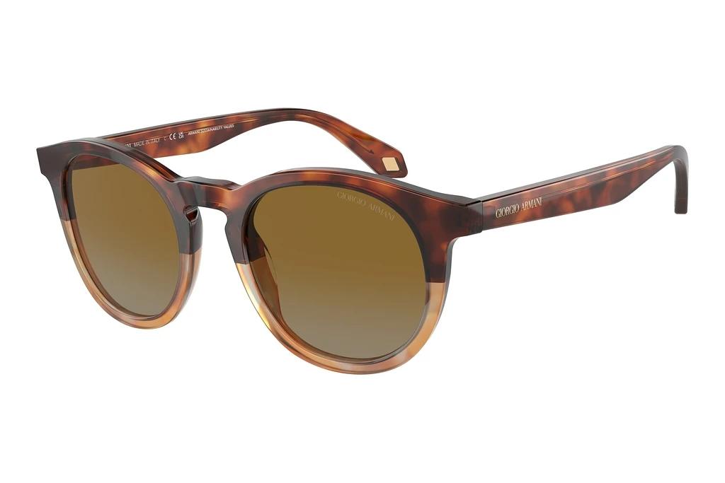 Giorgio Armani   AR8192 6034B2 Light Grey Gradient YellowRed Havana/Honey Havana