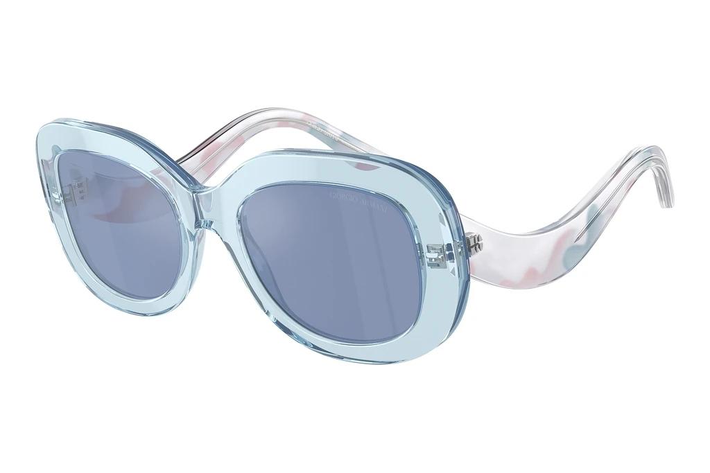 Giorgio Armani   AR8217 61521U Light Blue Mirror SilverTransparent Light Blue