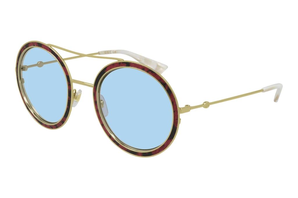 Gucci   GG0061S LEATHER 002 LIGHT BLUERED