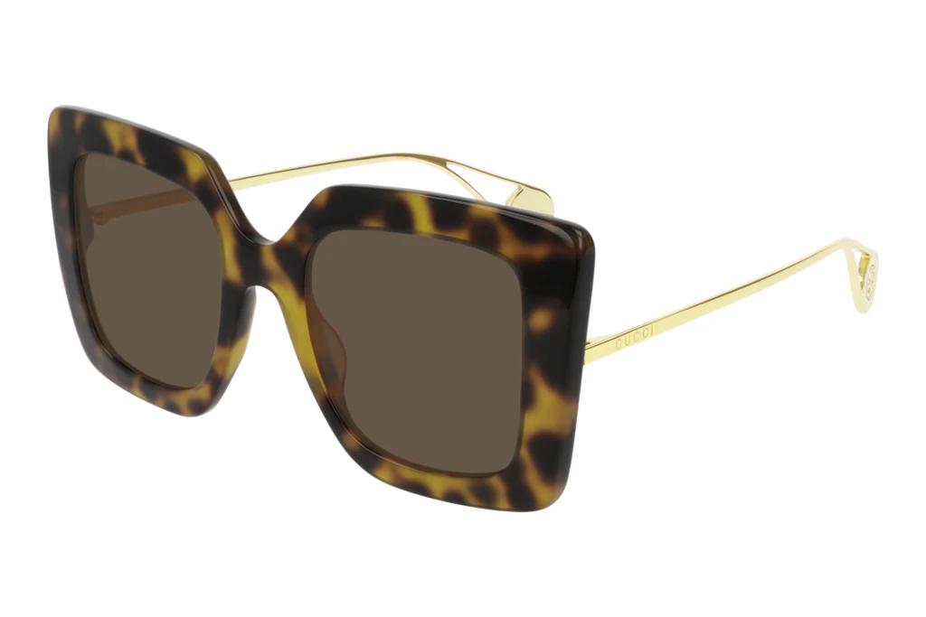 Gucci   GG0435S 003 BROWNhavana-gold-brown