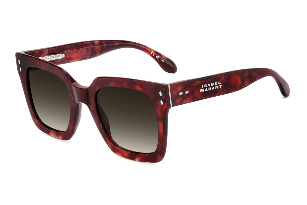 Isabel Marant   IM 0104/S JR9/HA BROWN SHADEDMARBLE RED
