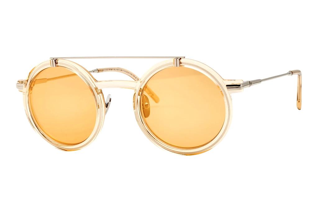 JB   JBS118 4 shiny silver + xtal yellow