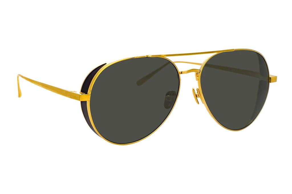 Linda Farrow   LFL792 C1 GREYYELLOW GOLD / TRANSLUCENT BLACK