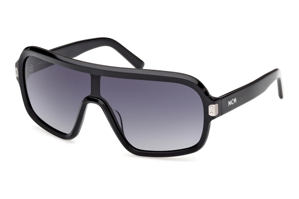 MCM Worldwide   MW0029 01B grau verlaufendGlänzend Schwarz