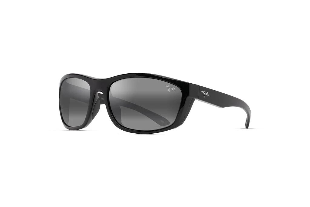 Maui Jim   Nuu Landing 869-02 Neutral GreyBlack Gloss w/Black Rubber