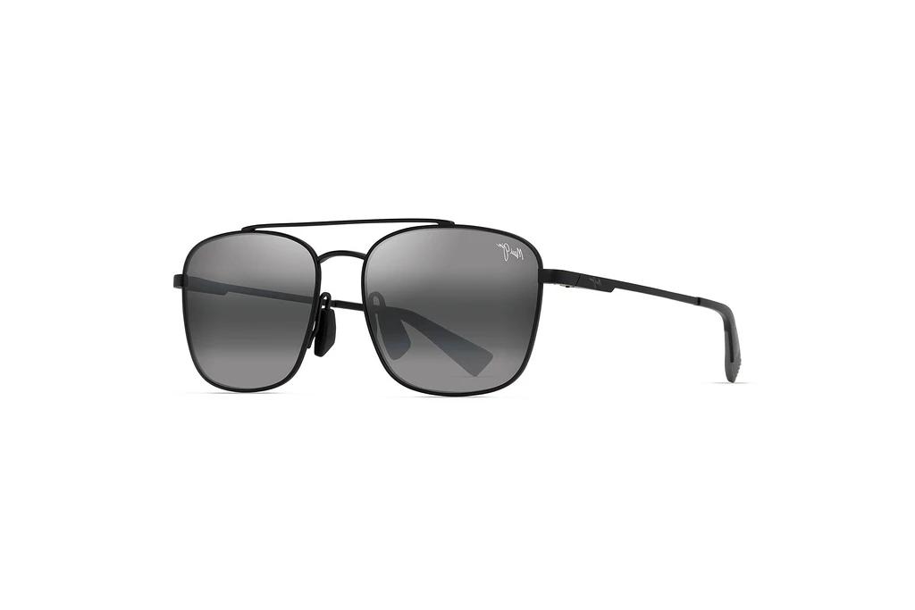Maui Jim   Piwai AF 645-02 Neutral GreyMatte Black w/Grey