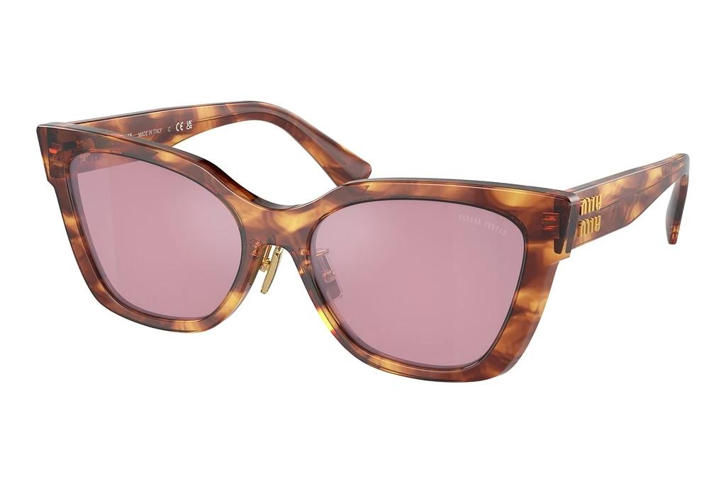 Miu Miu   MU 02ZS 11Q50D BordeauxStriped Tobacco