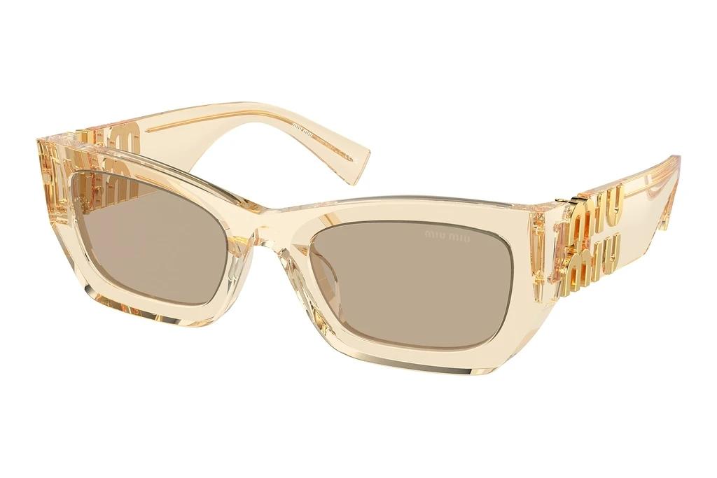 Miu Miu   MU 09WS 11T40F Dark BrownSand Transparent
