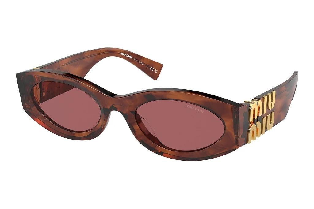 Miu Miu   MU 11WS 11Q08S Dark VioletStriped Tobacco
