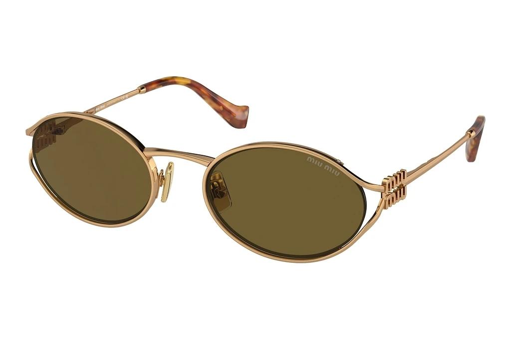 Miu Miu   MU 52YS 7OE01T Dark BrownBrass Gold